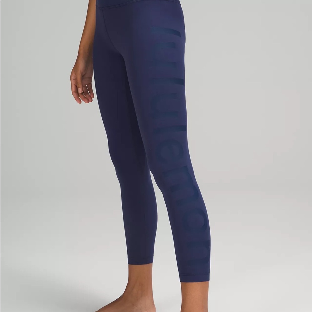 lululemon Align High-Rise Pant 25” size 6 Night Sea LOGO